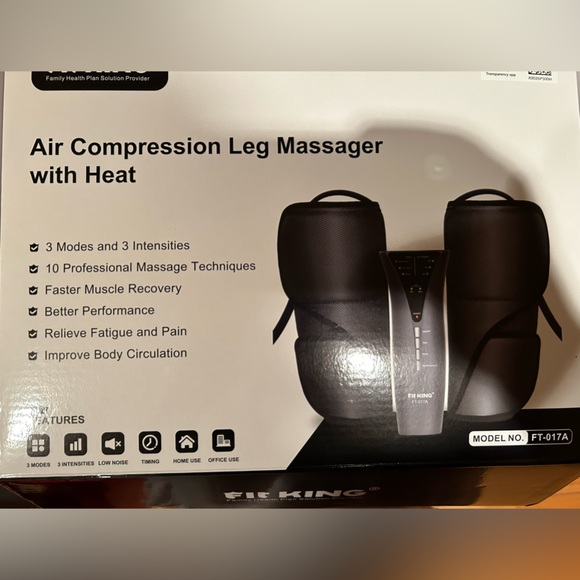 Fit King Leg and Calf Massager Black —New in Box - Picture 5 of 7